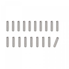 TOP-VIGOR 100Pcs 1mm x 5mm Dowel Pin Shelf Support Pegs, 304 Stainless Steel Cylindrical Shelf Support Pin Fasten Elements Silver Tone