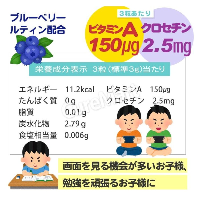 こどもアイピュアドロップグミ60粒（6袋セット）