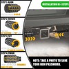 Synrroe Heavy Duty American Flag Hitch Cover & Keyless Hitch