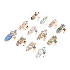 FOMIYES 12pcs Nail Rhinestone Glue Kit for Crystal Nail Covers French Tip Decorations