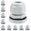 10 Pack Cable Glands M25, Hanibos IP68 Waterproof Cable Glands