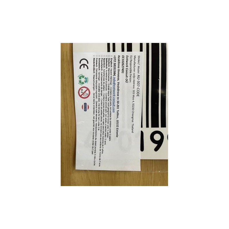 1 Sheet - Barcode Barcode Black Sticker Motorsport Motocross Car