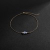 Kyerlyn Dainty Opal Chain Anklet for Women 18k Gold Plated
