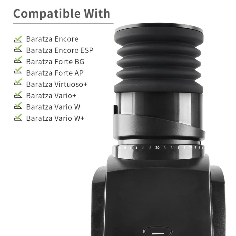CAFEMASY Single Dose Hopper with Silicone Bellow and Aluminum Lid