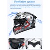 TRIPERSON Full Face Motorcycle Helmet DOT Approved Motorbike Moped Street
