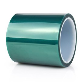 BOMEI PACK High Temp Tape, High Temperature Masking Tape, 4 inches x 108 Feet, Heat Resistant, Epoxy Release Tape, Ideal for Painting, Powder Coating, Circuit Boards