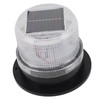 Solar Strobe Warning Safety Flashing Light Waterproof LED Emergency Warning
