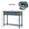 Sofa Table with Drawers Entryway Table Wood Console Table with