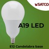 Satco S21805 9.8W A19 LED Light Bulb, 3000K Soft White,
