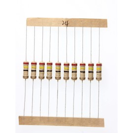 HUABAN 100 Pieces 1 Watts 1W 24R 24 Ohm 5% Carbon Film Resistor