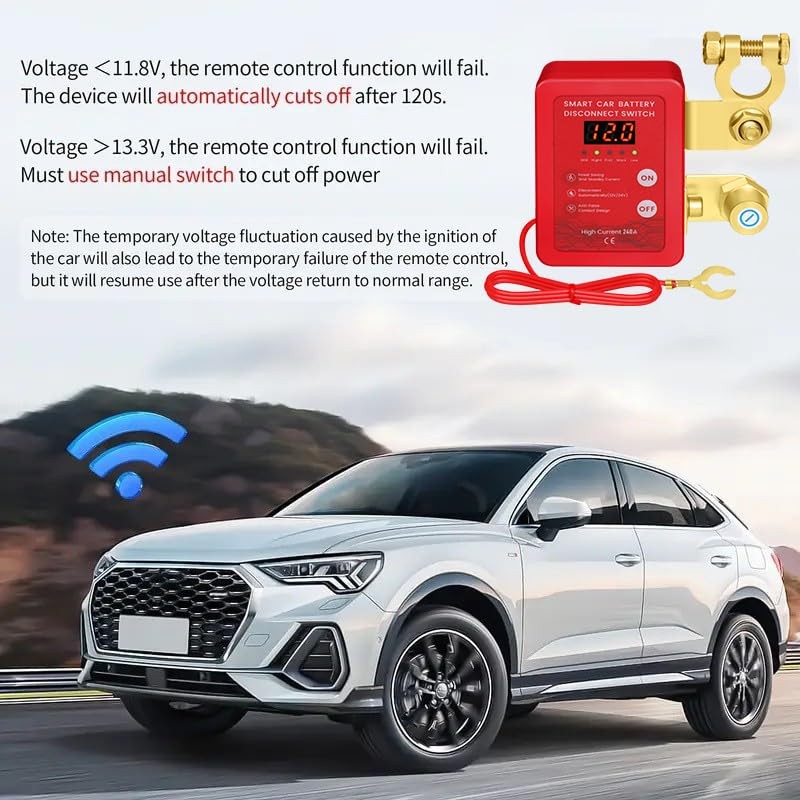 Lizekm Kill Switch for Car - Remote Battery Disconnect Switch