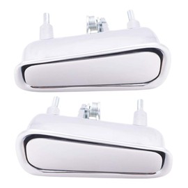Brock Replacement Driver and Passenger Outside Outer Chrome Door Handles Compatible with 14011819 14011820