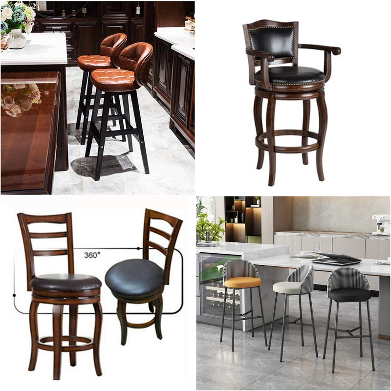 2 Pack 8 Inch Heavy Duty Bar Stool Swivel Replacement,