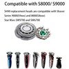 SH90 Replacement Rotary Heads for Philipss Norelcos Shavers Series 9000