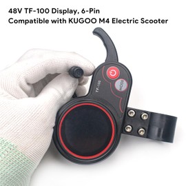 GEARLINTON 48V 6 Pin TF-100 Electric Thumb Throttle with LCD Display and Speed Gear Power Mode for KUGOO M4 Electric Scooter