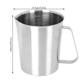 Milk Frothing Pitcher, 1500ml/50oz Espresso Steaming Pitchers, Stainless Steel Milk Frother Cup, Coffee Cappuccino Latte Pitcher Pouring Jug, Art Barista Steam Pitchers Milk Jug Cup