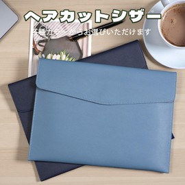 DEVENTORZ A4 File Folder, PU Leather, Document Case, Waterproof, Large Capacity, Button Closure, Thin, Business, Document Storage, Document Case, Office, Document Organization, Unisex (Soft Leather