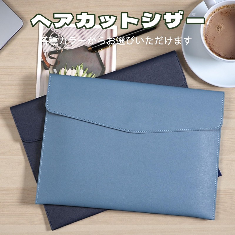 DEVENTORZ A4 File Folder, PU Leather, Document Case, Waterproof, Large