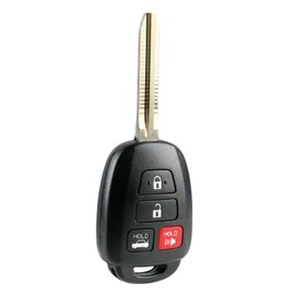 USARemote Key Fob Remote Replacement for 2014 2015 2016 2017 2018 Toyota Camry Corolla Tacoma 4-Button Remote Head Key HYQ12BDM H Chip - Professional Programming Required