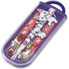 Skater TACC2AG-A Children's Antibacterial Trio Set, Chopsticks, Spoon, Fork, Non-Tan,