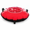 43 Inch Heavy Duty Inflatable Snow Tube, Rose Red Winter