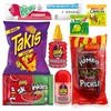 Tiktok Chamoy Pickle Kit With Fruit-Roll-up & Chips, Includes Lucas