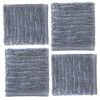 SKL Home CloudSoft Cotton Luxury 4-Piece Washcloth Set, Smoke Blue