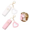 KFHENSOMR Chapstick Holder Key Chain 2 Pcs PU Leather Potable