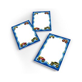 Junapack 12 Mini Notepads Monster Truck Monster Truck Party Bags for Children's Birthday Party Favours for Boys / A7 Format