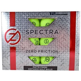 Zero Friction Spectra Dozen Golf Balls, Neon Lime