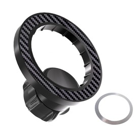 UrbanPulse Compatible with MagSafe Ball Mount Base, Magnetic Car Accessory, 360 Degree Rotation, For 0.7 inch (17 mm) Ball Joints, Built-in Magnet, Magnetic Suction Ring, Compatible with Non-MagSafe