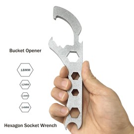 YUEBM Paint Can Opener Tool Designed to Help Open Various 5 Gallon Paint Bucket, Thickened Integrated Steel Plate Will Last for Years