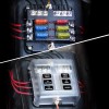 Nilight 6-Way Car Marine Waterproof Fuse Box Block Holder with