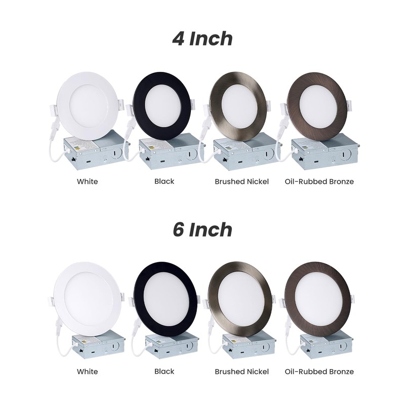 Wembanma Recessed Ceiling Lighting 4 Inch - with Night Light,