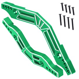 BRCatWPark Aluminum Shock Tower Shock Mounts Upgrades Part for 1/10 Granite Senton 3S BLX Mega550,1/8 Typhon 3S BLX Mega550,RC Alloy Front Rear Shock Tower Hops up,Green