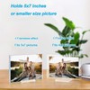 laapee 5 Pack 5x7 Acrylic Picture Frame with Magnetic, Frameless