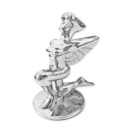 Goddess Hood Ornaments for Cars Angel Logo Car Front Bonnet Stand Cars Metal Stickers Universal 3D Emblem Badge Auto Sticker Symbol Ornament for Trucks Vehicle (Kneeling Goddess Chrome)