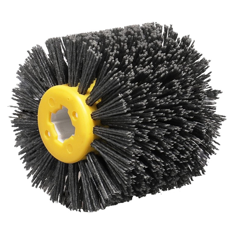 80 Grit Abrasive Nylon Drawing Wheel,4.7" x 4" Surface Conditioning