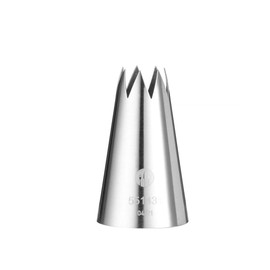 HENDI Piping Nozzles, Serrated, Set of 5 Sizes, Diameter 6-8-10-12-14 mm, Stainless Steel