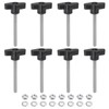 HARFINGTON 8pcs Tee Wing Knobs M6 x 60mm Metric 304