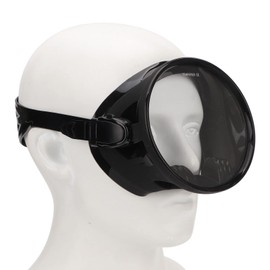 Jiawu Snorkel Mask, Anti-Fog Diving Mask, Universal Snorkel Goggles, Leak-Proof Wide Vision Diving Snorkel Equipment for Men, Women, Teenagers, Swimming, Snorkelling (Black)