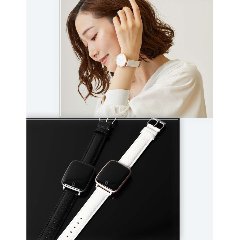Calum Wristwatch, Leather Strap, Genuine Leather, Grain Leather, Watch, Smart