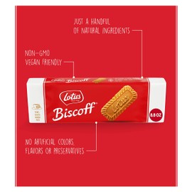 Lotus Biscoff, Caramelized Biscuit Cookies, non GMO + Vegan - 8.8 Oz (Pack of 10)