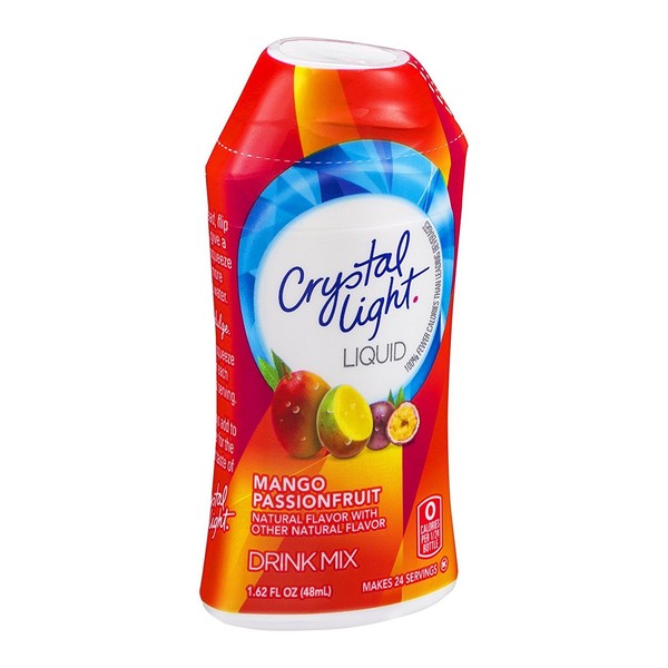 Crystal Light Sugar-Free Mango Passion Fruit Zero Calories Liquid Water Enhancer 12 Count 1.62 fl oz