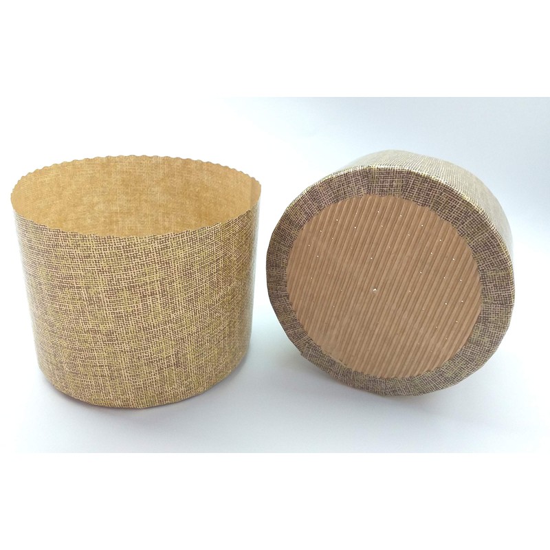 Panettone 12 Non-Stick Panettone Paper Mould, W 6.06 x H