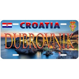 Dubrovnik City Croatia Novelty Car Auto License Plate