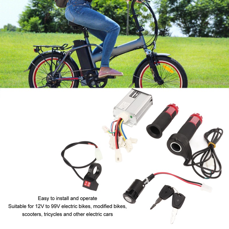 48V 1000W Motor Brushed Speed Controller Electric Bike Modification Kit