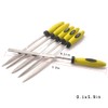 Oudtinx Diamond Needle File Set (6 Piece Set) Includes Flat,