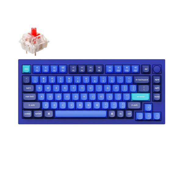 Keychron Q1 RGB Wired Custom Mechanical Keyboard, 75% Layout RGB