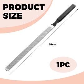 BelleVive Professional Long Nail File Made of Stainless Steel for Thick Nails, Metal File for Fingernails and toenails for Women, Filing Surface, Durable and efficient Nail Care Tool